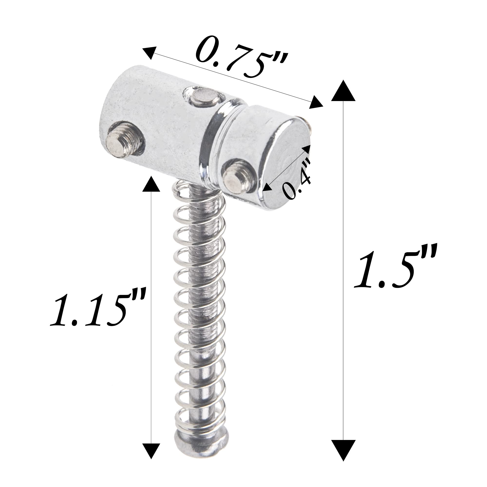 8Pcs Yootones Guitar String Saddle Code Guitar Bridge Saddles Compatible with Bass Jazz Tele Electric Guitar Part (Silver)